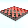 1.jpg Checkers Board Game 3D Print Model