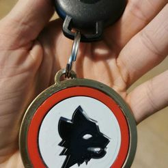1.jpeg Fichier STL Porte-clés AS Roma・Objet pour impression 3D à télécharger