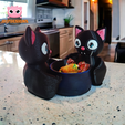 PhotoRoom-20230926_125835.png Cute Halloween Bat Candy Container ( No Support )