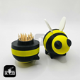 Pic-2024-04-01T205206.489.png Bee Toothpick Holder / 3MF Included