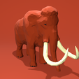 mammoth2.png Mammouth Lowpoly 3D Print Model