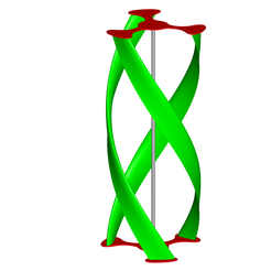 1.png 3D-Datei Vertikalachsen-Windkraftanlage kostenlos・3D-druckbares Design zum herunterladen