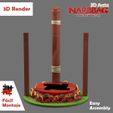 hoguera-hombrelobo-castronegro-render-cults-mini.jpg Free STL file CastroNegro's Werewolf Card Bonfire・3D print object to download