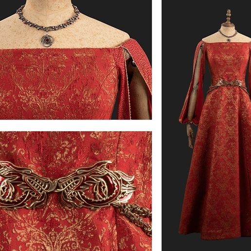 rhaenyra red dress Inspired by Rhaenyra Targaryen Red Dress Custom Made to Your Size!