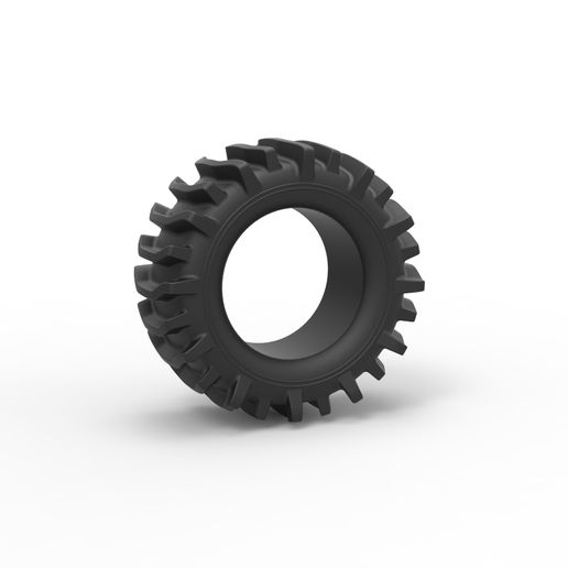 Diecast offroad tire 21 Scale 1 to 25 3D model