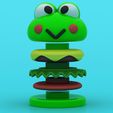 2.jpg Unveiling the Fun and Creative Dismantlable Keroppi Burger 3D Printing Model!