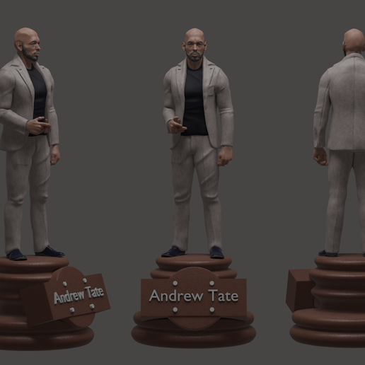 👨 Andrew Tate figure, statue・ STL File for ・Cults