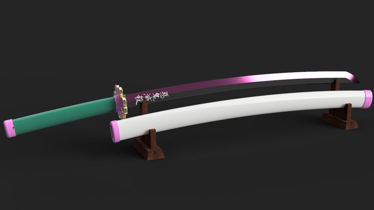 3D file Demon Slayer Kimetsu no Yaiba Mitsuri Kanroji Katana Whip・3D