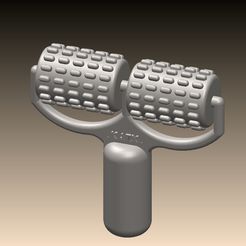 RODILLO DOBLE2.JPG Download STL file Double massage roller • 3D print model, KATX
