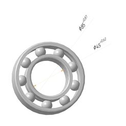 шар-под.jpg Fichier STL Roulement à billes diamètre 45・Plan à imprimer en 3D à télécharger
