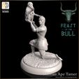 minoan_ape_tamer.jpg Minoan Palace Performers - 5 figure set including Bull