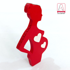 CORZAON-MAMA2.png Download STL file MOM'S HEARTS KEYCHAIN - MOTHER'S DAY • 3D printable object, el_tio_3D