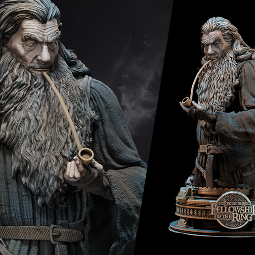 Wicked Movies Gandalf Bust: Tested and ready for 3d printing