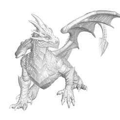1.png Archivo 3D Dragón・Objeto imprimible en 3D para descargar