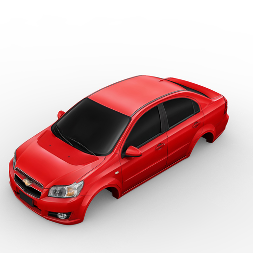 Chevrolet Aveo 2013 – Detailed 3D Compact Car Body Model