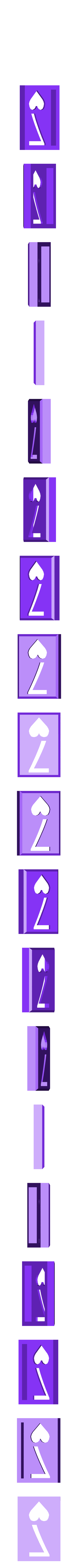 BlockHearts07.stl Player Card Tiles with Transforming Box