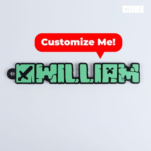 04-100.jpg MINECRAFT Customizable Keychain