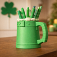8.png Beer Stein STL File for 3D Printing – St. Patrick’s Day Mug Style Tankard, Candy Holder & Decorative Beer Stein