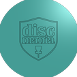 Disc mania.png Free STL file Disc Golf Coaster set・3D printer design to download