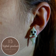 Návrh-bez-názvu-8.png STL file Ghost earrings (Halloween)・3D printer design to download