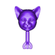 Anthro Cat Head 00 Print STL.STL Anthro Cat Heads Pack