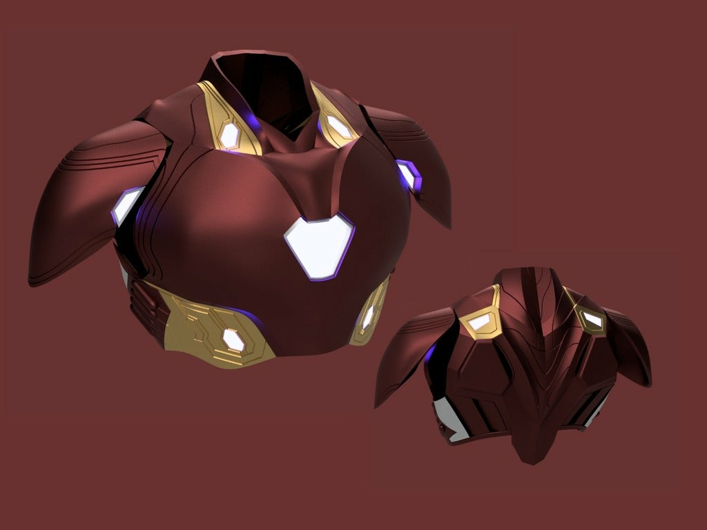 Download free STL file Iron Man Mark L Chest Plate Prototype • 20D ...
