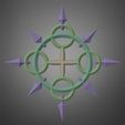 EternalFlamesPrint_frame_0120_base.jpg Kingdom Hearts Axel Eternal Flames Chakrams for Cosplay