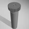 rod_winding_gear_and_axle_one_piece_top_view.jpg Spool Winder Axle Rod and TPU Sleeve With Fins