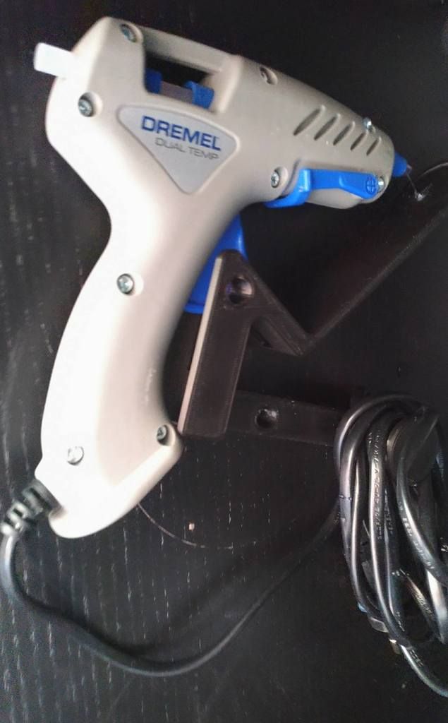 Download free STL file Hot Glue Gun Holder remix • 3D printer design
