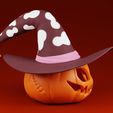 Pumpkin-0009.jpg Halloween Pumpkin Hat 3D Print Model