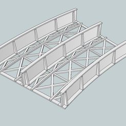 2426_Dual_Bridge.jpg Archivo STL gratis Puente doble curvo a escala HO 22-24,5・Plan para descargar y imprimir en 3D, kabrumble