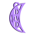portachiavi luna dad.stl Dad Keychain