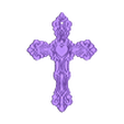 Croix avec coeur 2.stl Cross with heart 2
