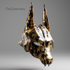 Anu01.png STL file Anubis Mask・3D printing design to download