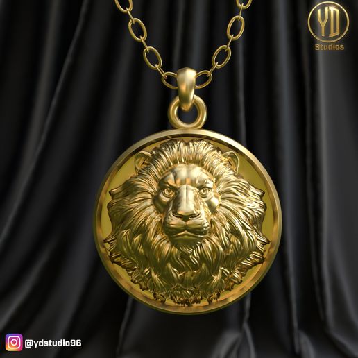 lion pendant 3D model