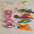 3.jpeg STL file Spinnerbait Chatterbait Lead / Tin / pewter master mold FISHING LURE・3D printing template to download