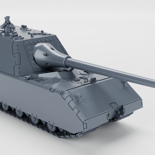 🇩🇪 Sturmgeschütz Maus (STUG Maus) + 3 Tankmen (Germany, WW2)・ 3D File ...