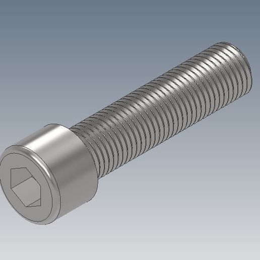 🔩 M27 Socket Head (DIN 912) Standard Bolts Collection・ STL File for ・Cults