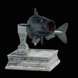 coalfish-open-mouth-statue-box-5.png COALFISH / POLLACHIUS VIRENS trophy with storage space for 3d printing