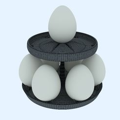 PortaUovo.jpg Free 3D file Updated! - Seven Egg Water Cooler V3・3D printing model to download