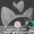 1.jpg Battle Cat jinx Ears 3D Model for Cosplay