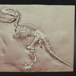 1.jpg OBJ file T REX DINOSAUR 3D bones - T REX fossil Skeleton・3D printable design to download
