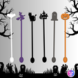 Agitadores-Halloween-Grupo1.png Shaker/ Tumbler Stirrer (Halloween) x6- Group1