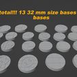 Marble-bases.jpg 28 Church Themed Bases (32 & 40 mm size) + 51 terrain bits
