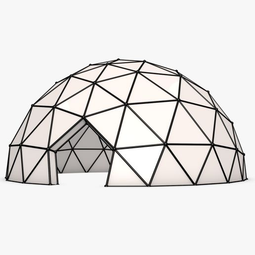 🏠 Geodesic Dome・ 3D File for 3D printing and CNC machining