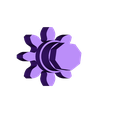 Gear_Journal_Crankshaft_4mm_2.stl Balloon Powered Single Cylinder Air Engine Open Chassis