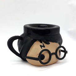 taza harry 1.png Fichier STL gratuit Tasse Harry Potter・Objet à télécharger et à imprimer en 3D