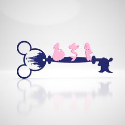 Disney_6.jpg DISNEY KEY - Cinderella, Ariel & Jasmine