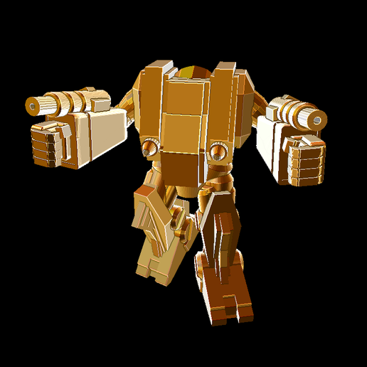 STK-41 Stackpole Mecha Robot (6mm) 3D model