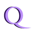 Q.stl Letras y Números ASSASSINS CREED | Logo